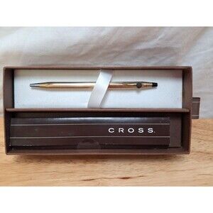 Cross Classic Century Pen 10K Gold Filled Ball Point Pen + Case Box 4502